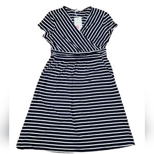 Boden Lola Striped Jersey Dress 8 NWT